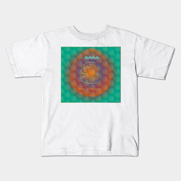 4 Four--Dimensions Kids T-Shirt by shimaart